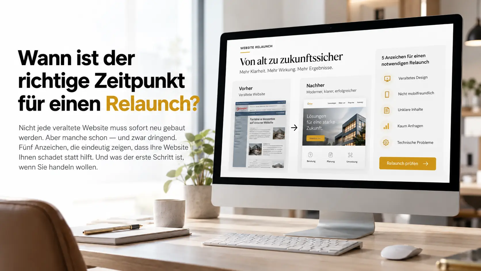 Wann ist der richtige Zeitpunkt für einen Website-Relaunch